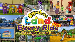 Every Ride Show and Attraction in CBeebies Land Alton Towers May 2022 4K [upl. by Emelun359]