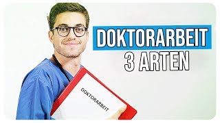 Medizinstudium  3 Arten von Doktorarbeiten  Doc Mo [upl. by Anahsahs]