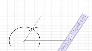 Matematika 6 razred  Konstrukcija ugla od 60 stepeni [upl. by Eelrahs]