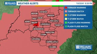 WATCH LIVE  Tornado warning issued for parts of Kentucky Indiana [upl. by Flowers841]