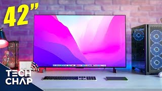 Switching to a 42inch LG C2 OLED TV as a Monitor [upl. by Burck]