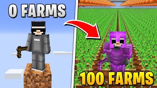 The Secret to My 25000 Crop Farm in Minecraft [upl. by Eneles]