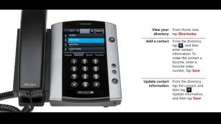 Polycom Phone Contacts amp Directories  MidRivers Communications [upl. by Lewendal]