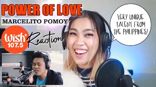 POWER OF LOVE Celine Dion Marcelito Pomoy Cover Reaction  Wish Bus 1075  Singer Reaction [upl. by Ansilma565]