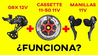 ¿Cambio SHIMANO GRX de 12v con transmisión de 11v ¿Funciona [upl. by Aisayt330]