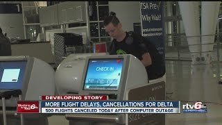 More flight delays cancellations for Delta [upl. by Annaitat]