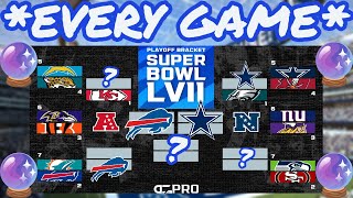 Predicting the FULL 2023 NFL Playoff Bracket through the Super Bowl [upl. by Atenik]