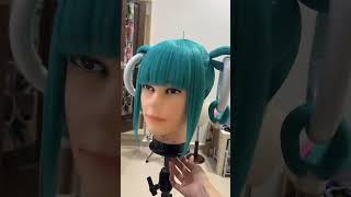 THE HATSUNE MIKU WIG miraimiku2023 vocaloid hatsunemiku cosplay wigs cosplaycostume [upl. by Isteb]