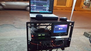 Behringer XR12 com caixa ativa Oneal [upl. by Hgielyk825]