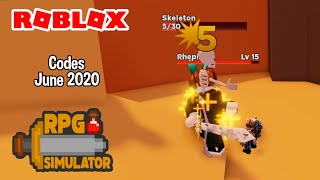 Roblox RPG Simulator Codes June 2020 [upl. by Preciosa]