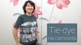 Como fazer um tiedye muito fácil numa camiseta [upl. by Asilahs]