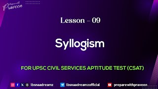 Syllogism  Concepts  PYQs Explained   UPSC Civil Service Exam UPSC csat lbsnaa lbsnaadreamz [upl. by Erodisi]