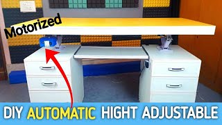 DIY Automatic Electric Hight Adjustable Table [upl. by Lassiter]