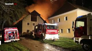 Großbrand auf einem Bauernhof in Grieskirchen [upl. by Judson]