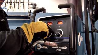 Millermatic® 252 MIG welder spot time [upl. by Greenberg]