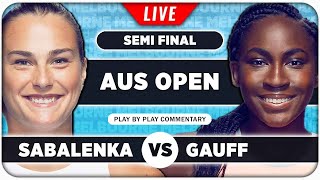 SABALENKA vs GAUFF • Australian Open 2024 SF • LIVE Tennis PlaybyPlay Stream [upl. by Nnyletak]