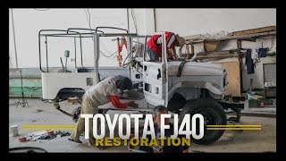 TOYOTA FJ 40 CANVAS TOP  RESTORATION [upl. by Aleras]