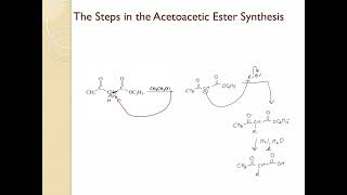 Reactions at alpha carbon Part 18 Acetoacetic Ester Synthesis [upl. by Ibson]