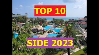 TOP 10 BEST 5 STAR HOTELS SIDE TURKIYE 2023 [upl. by Carrelli]