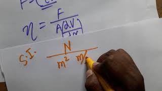 coefficient of viscosity SI unit and cgs unit [upl. by Aehsila]