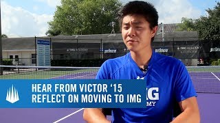 Victor Li 15 looks back on his first day at IMG Academy [upl. by Aicrag766]