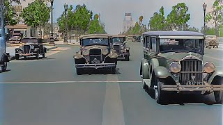 California 1935 Wilshire Blvd in color 60fps Remastered wsound design added [upl. by Em953]