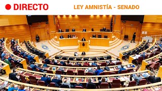 SENADO El PLENO VETA la LEY de AMNISTÍA y la DEVUELVE al CONGRESO  RTVE Noticias [upl. by Esiouqrut601]