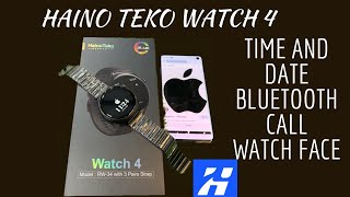 Haino teko watch 4 time and date setting haino teko watch 4 unboxing  haino teko watch 4 face [upl. by Llerrat]