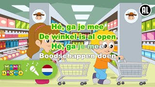 BOODSCHAPPEN DOEN  Kinderliedjes  Karaoke  Minidisco [upl. by Dionis263]