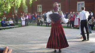 Polka dancing finnish championship contest 2015 in Helsinki Seurasaari [upl. by Ydnem]