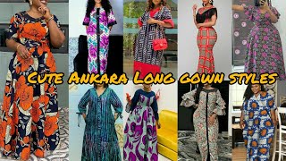 Stylish Ankara styles for ladies  Ankara Long gown styles  Ankara dress designs for women [upl. by Fast532]