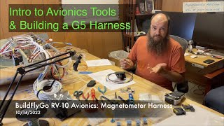 RV10 Avionics  Magnetometer Harness Part 1  Tools [upl. by Yneffit]