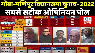 GoaManipur Assembly Election Opinion Poll 2022 सटीक विश्लेषण  कौन जीतेगा  Latest Survey DBLIVE [upl. by Odlanar]