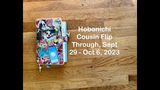 Hobonichi Cousin Flip Through Sept 29  Oct 6 2023 [upl. by Lartnom]