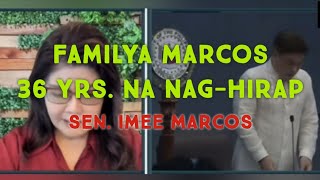 36Yrs na NagHirap  NapakaEmotional ng ating Senadora Imee Marcos politics [upl. by Micheline972]