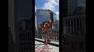 abseiling ropeaccesstechnician newzealandcapital [upl. by Htebzil]