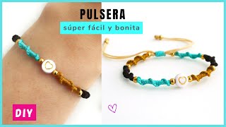 🤩 PULSERA de HILO en MACRAMÉ con NUDO ESPIRAL FÁCIL de hacer  pulseras de moda cursosdebisuteria [upl. by Three]