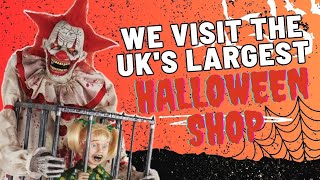 We Visit The UKs Largest Halloween Shop  Halloween House 2023 [upl. by Callie]