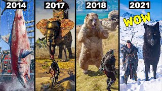 Evolution of Animals in Assassins Creed Games 20072021 [upl. by Eitsyrc]