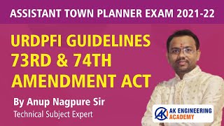 URDPFI Guidelines Basics  73rd and 74th Amendment Act  By Anup Nagpure Sir [upl. by Paresh107]