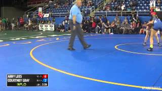 148 Quarterfinal  Courtney Gray Indiana  Ohio vs Abby Lees Washington 1 [upl. by Rosenblum]