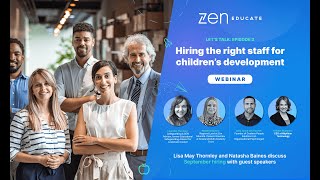 Webinar Hiring the right staff for childrens development [upl. by Sinnoda486]