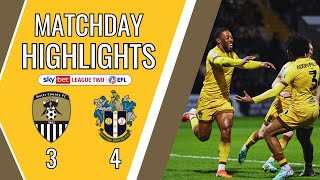 HIGHLIGHTS Notts County vs Sutton United 270224 EFL2 [upl. by Eiramllij]