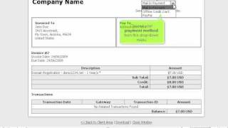 How to pay invoices in WHMCS  WHMCS Tutorial presented by KVCHostingcom [upl. by Evy]