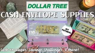 DOLLAR TREE Cash Envelope Supplies  DIYs  Cash Envelopes  Savings Challenges  Budget Friendly [upl. by Atiuqahc]