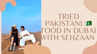 Tried Pakistani food in Dubai with Shehzaan [upl. by Eylk]