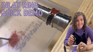 Inlay Ring Making Quick Demo [upl. by Atneciv]