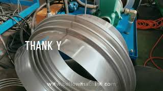 Bellow Machine for making Expansion bellows with different corrugation height on a metal bellow [upl. by Daugherty]