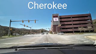 Cherokee NC 2024  Driving Downtown  Harrahs Casino  4K [upl. by Aihsatan859]