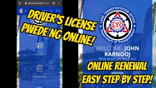 ONLINE DRIVERS LICENSE RENEWAL  LTO PORTAL TUTORIAL new normal 2020 [upl. by Naeroled]